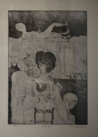 Salah Ghafal Al Rahal — Graphic, Print Making , 25 × 35 cm (representative image)
