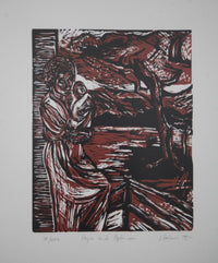 Judith Salmon — woodcut on paper , 50 × 62 cm (representative image)