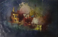 Yousef Alhusseini — Watercolor on paper, 42 × 70 cm (representative image)