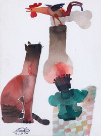 Shaker AlMeaddawi — Watercolor on Paper, 28 × 38 cm (representative image)