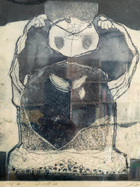 Modhir Ahmed — Print making on paper, 20 × 25 cm (representative image)