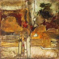Ahmad Ghareeb — Mixed Media on Board, 32 × 32 cm (representative image)