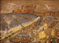 Roshde Iskander — Oil on Board, 65 × 45 cm (representative image)