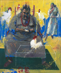 Ahmed Magdy — Oil on canvas, 100 × 120 cm (representative image)