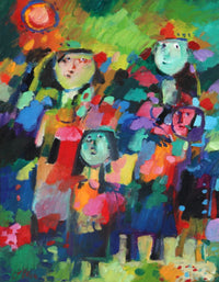 Kathem Nweer — Oil on Canvas, 34 × 45 cm (representative image)