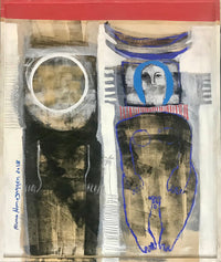 Rima Almazayyen — Oil on wooden board , 100 × 120 cm (representative image)