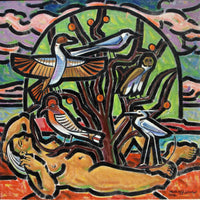 Mahmoud Afifi — Oil on Board, 120 × 100 cm (representative image)