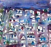 Etab Hreib — Watercolor on Paper, 51 × 34 cm (representative image)