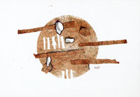 Al Zahra Salah — Mixed media On Paper , 53.5 × 36 cm (representative image)