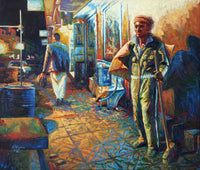 Omar Al Amari — Oil on Canvas, 100 × 85 cm (representative image)