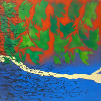 Amnah AlNasairi — Acrylic On Canvas, 100 × 100 cm (representative image)