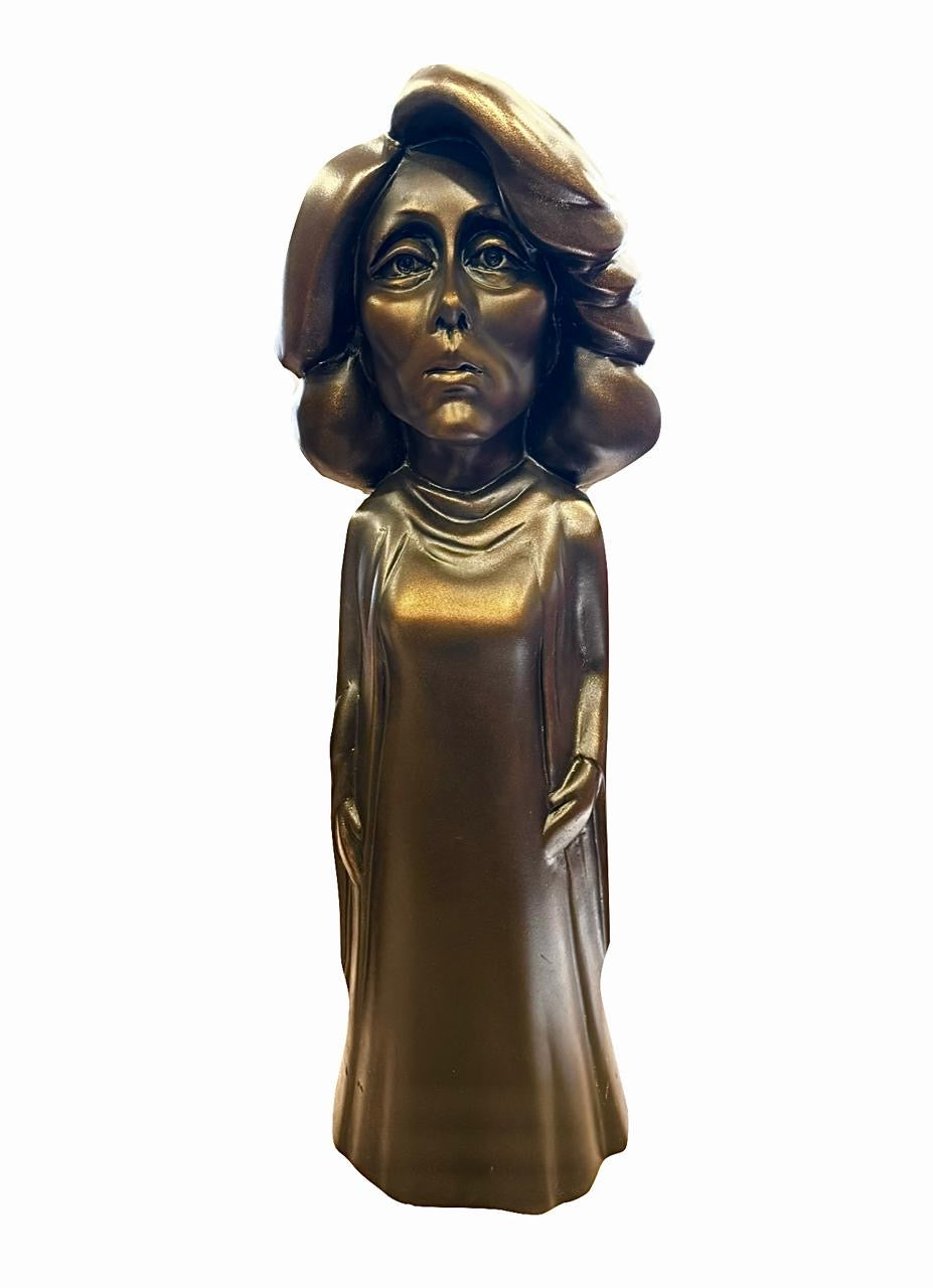 Bronze Caricature Sculpture of Woman