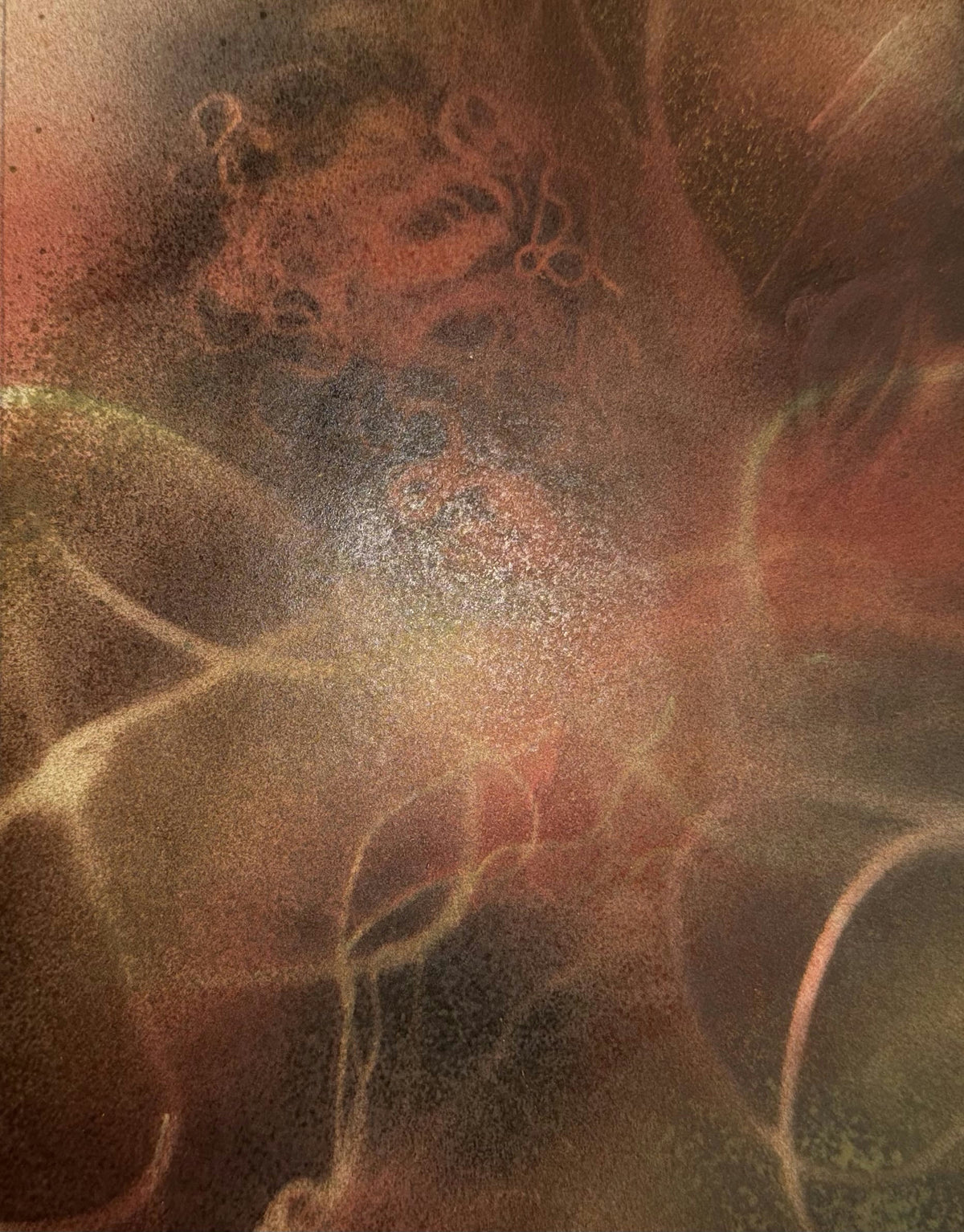 Original Mixed media 'Abstract Organic Forms in Earth Tones' by Mohammad Bushnaq