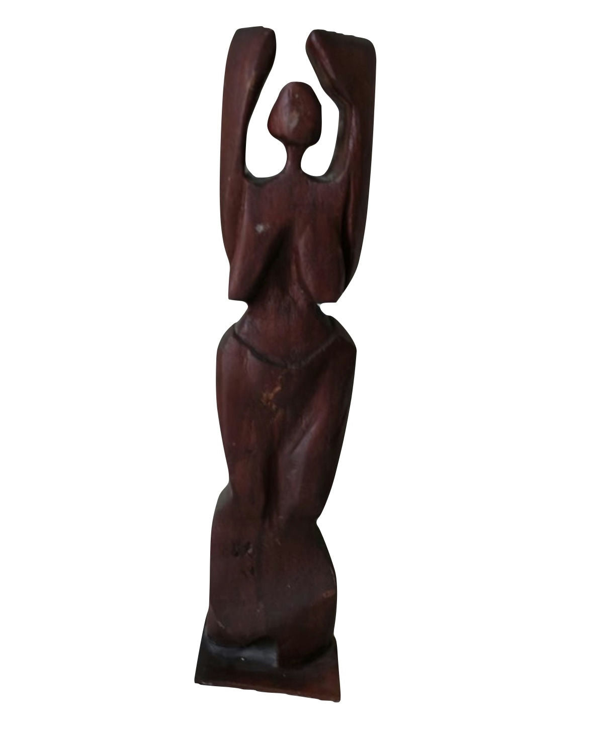 Original Sculptures & Ceramics 'Abstract Female Figure Arms Raised' by Mohammad Bushnaq