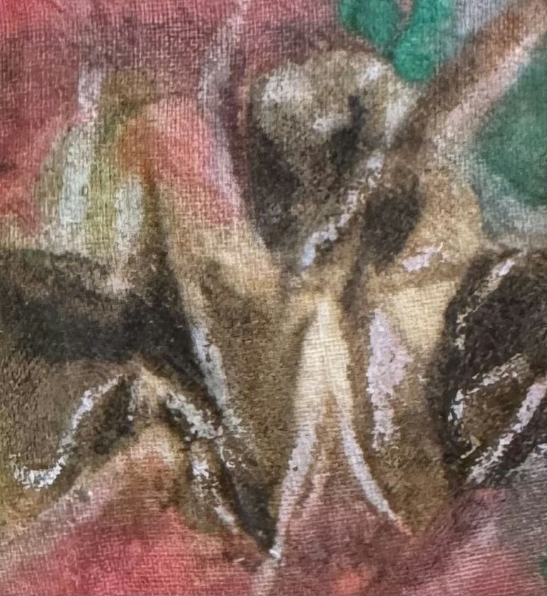 Original Mixed media 'Abstract Figures in Mixed Tones' by Mohammad Bushnaq