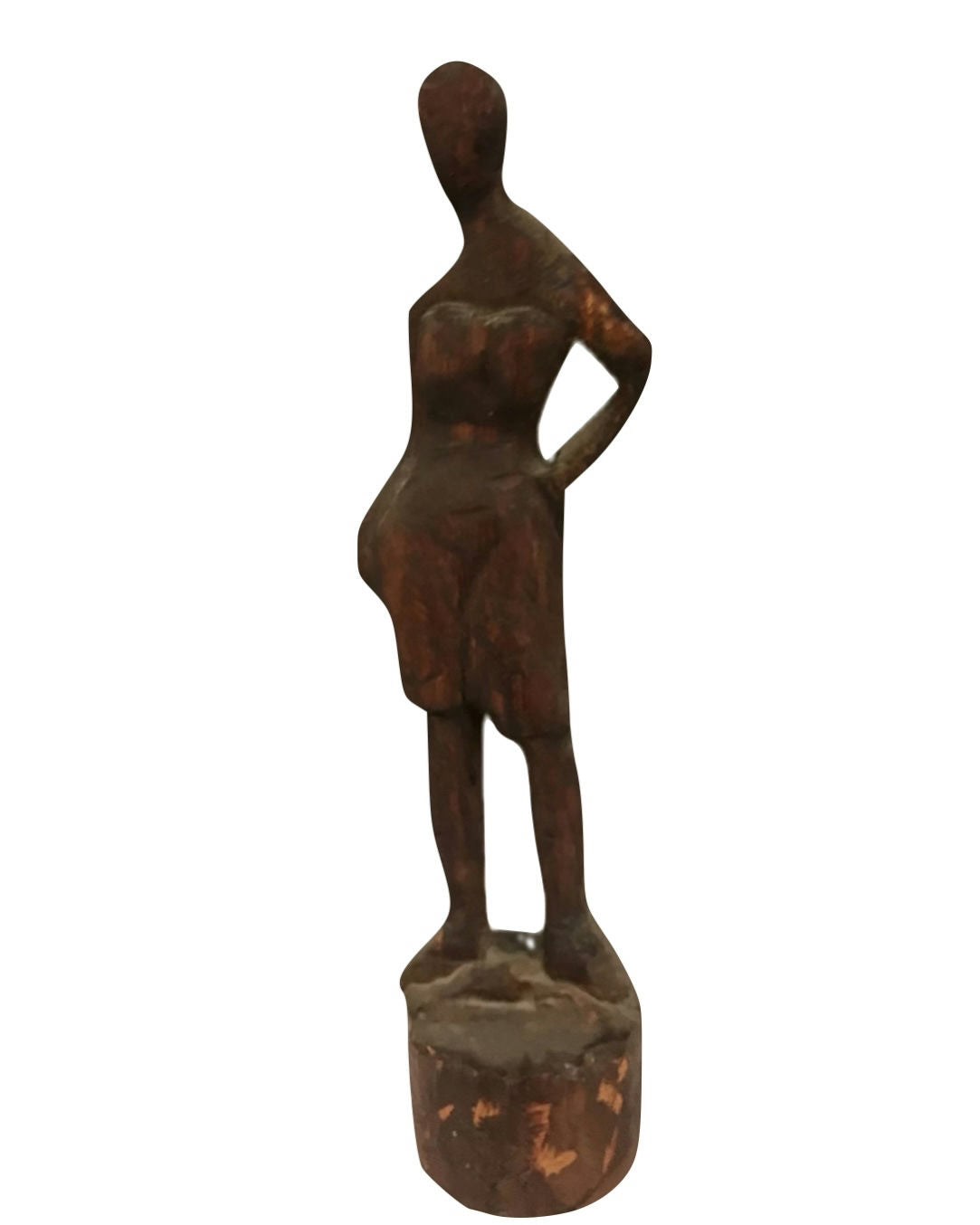 Original Sculptures & Ceramics 'Abstract Standing Female Figure Sculpture' by Mohammad Bushnaq
