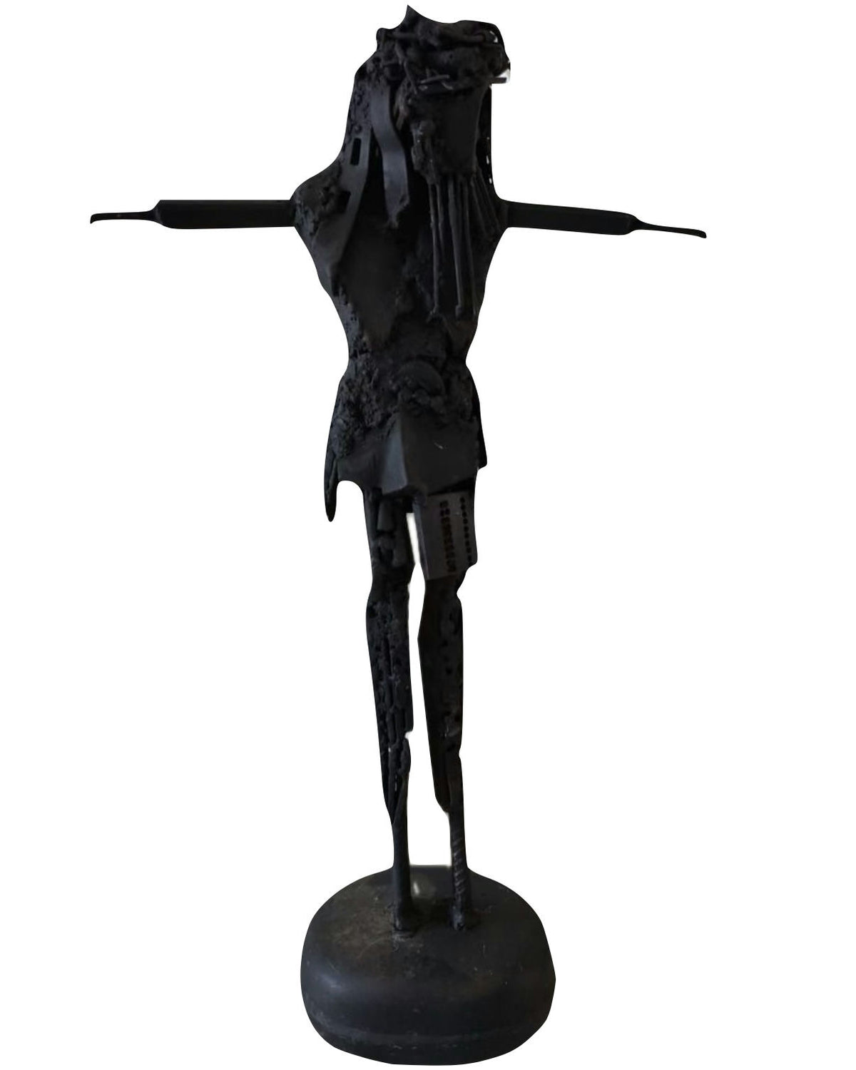 Original Sculptures & Ceramics 'Abstract Standing Human Figure Sculpture' by Mohammad Bushnaq