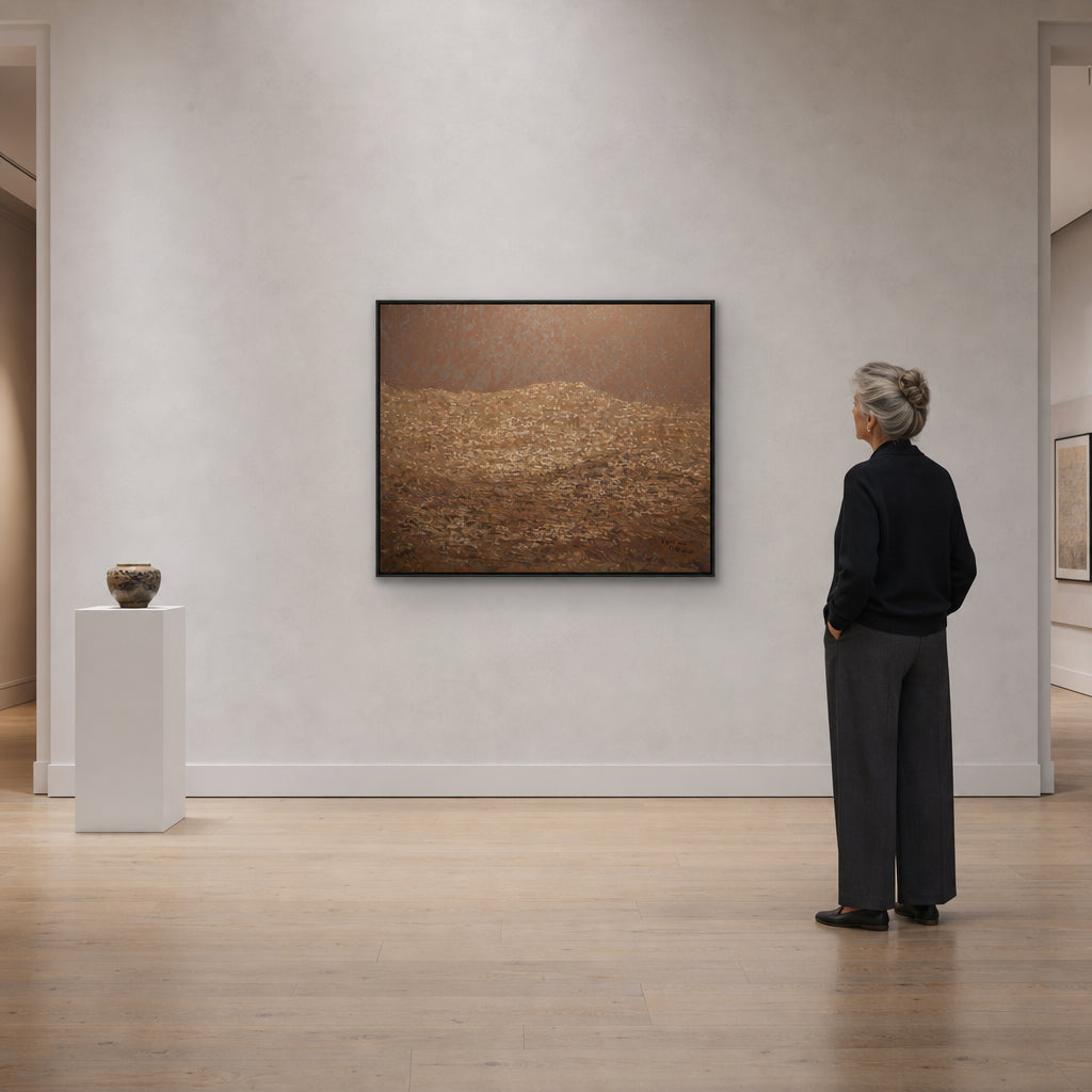 Desert Landscape with Sandy Hill - shown to scale