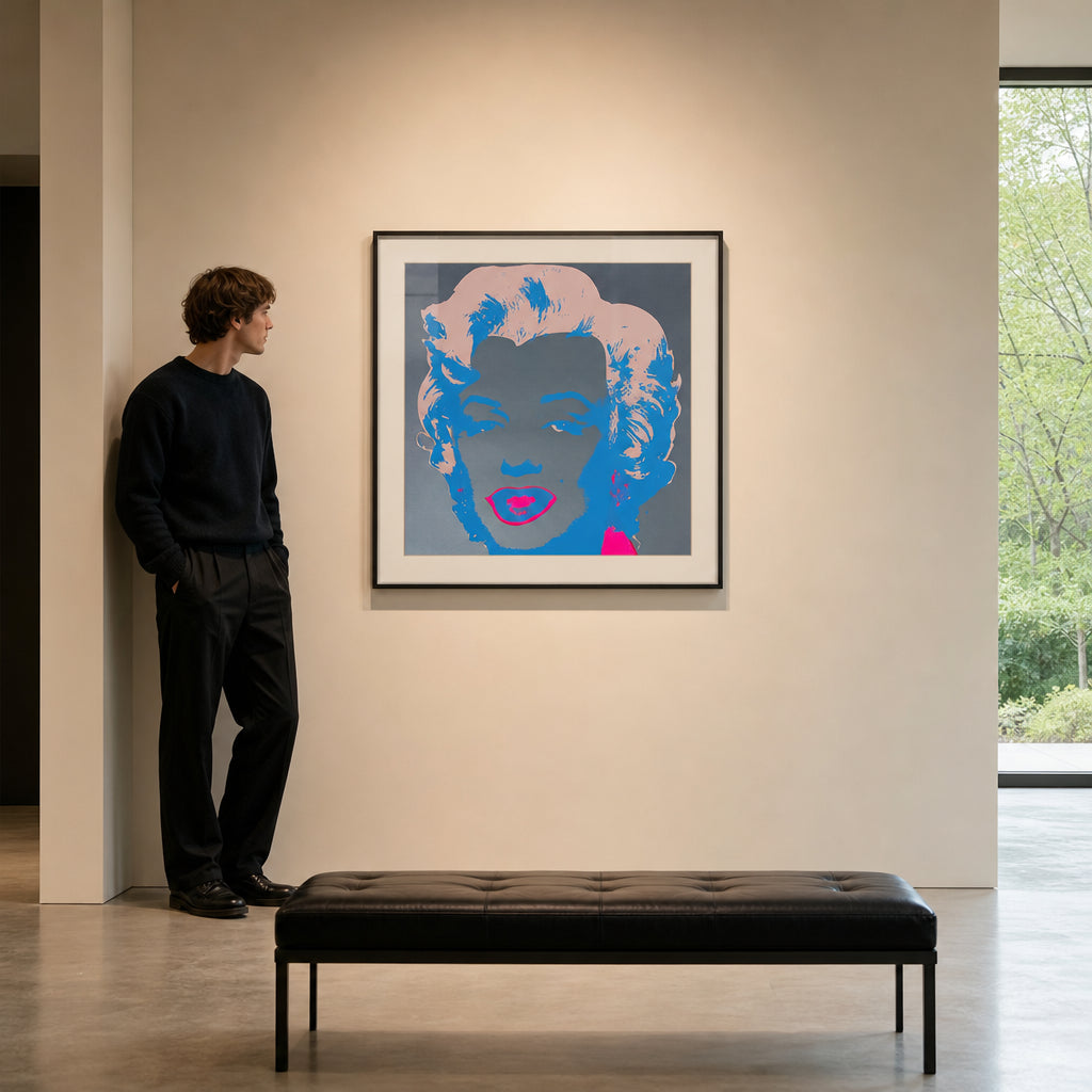 Marilyn Monroe Pop Art Portrait - shown to scale