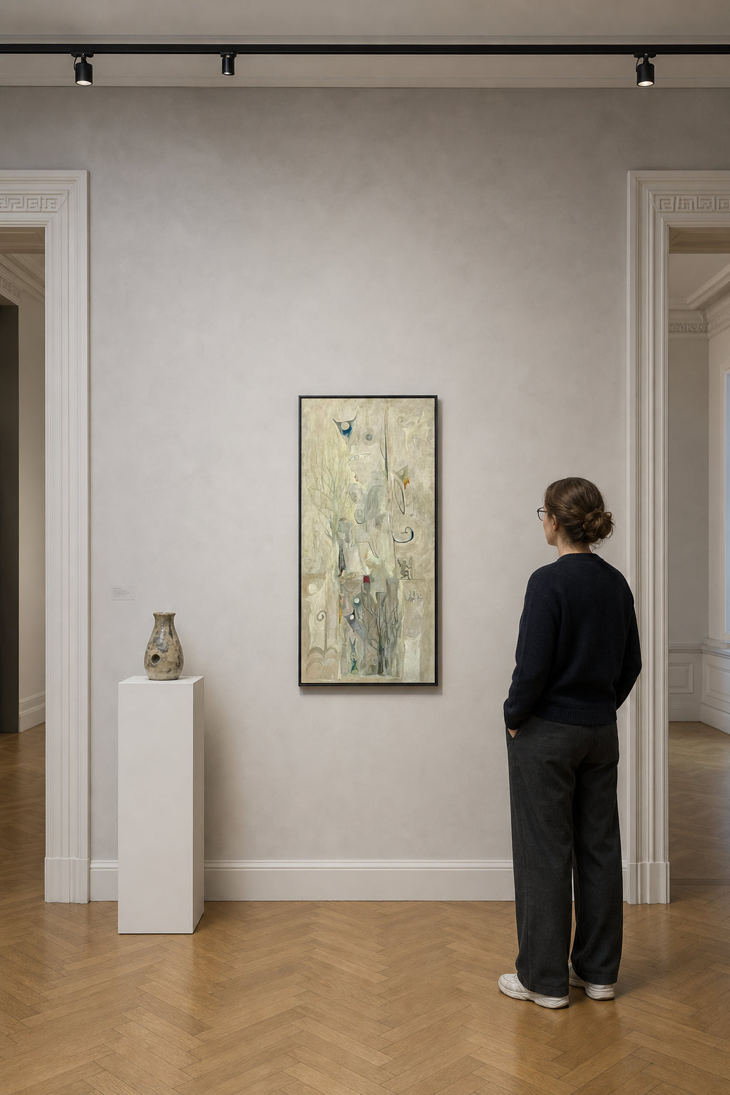 Abstract Figures Trees and Symbols - shown to scale