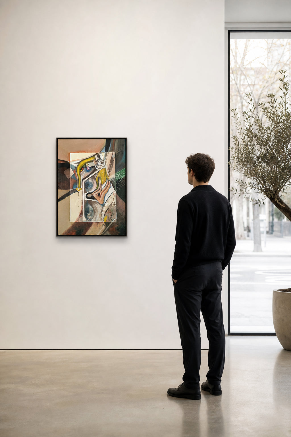 Reclining Figure with Abstract Forms - shown to scale