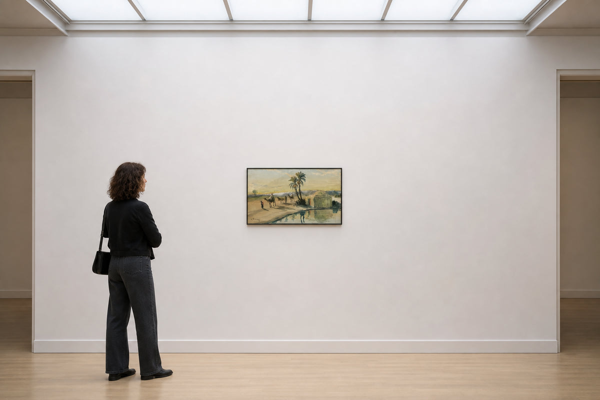Camel Caravan by Desert Waterway - shown to scale