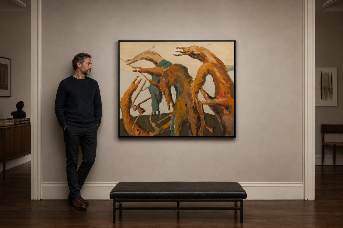 Twisted Animal Figures in Motion - shown to scale