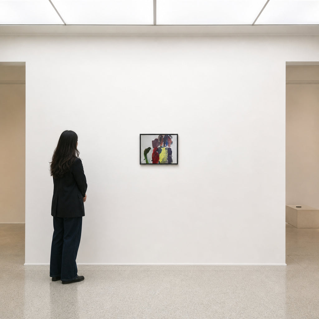 Abstract Figures in Vibrant Colours - shown to scale