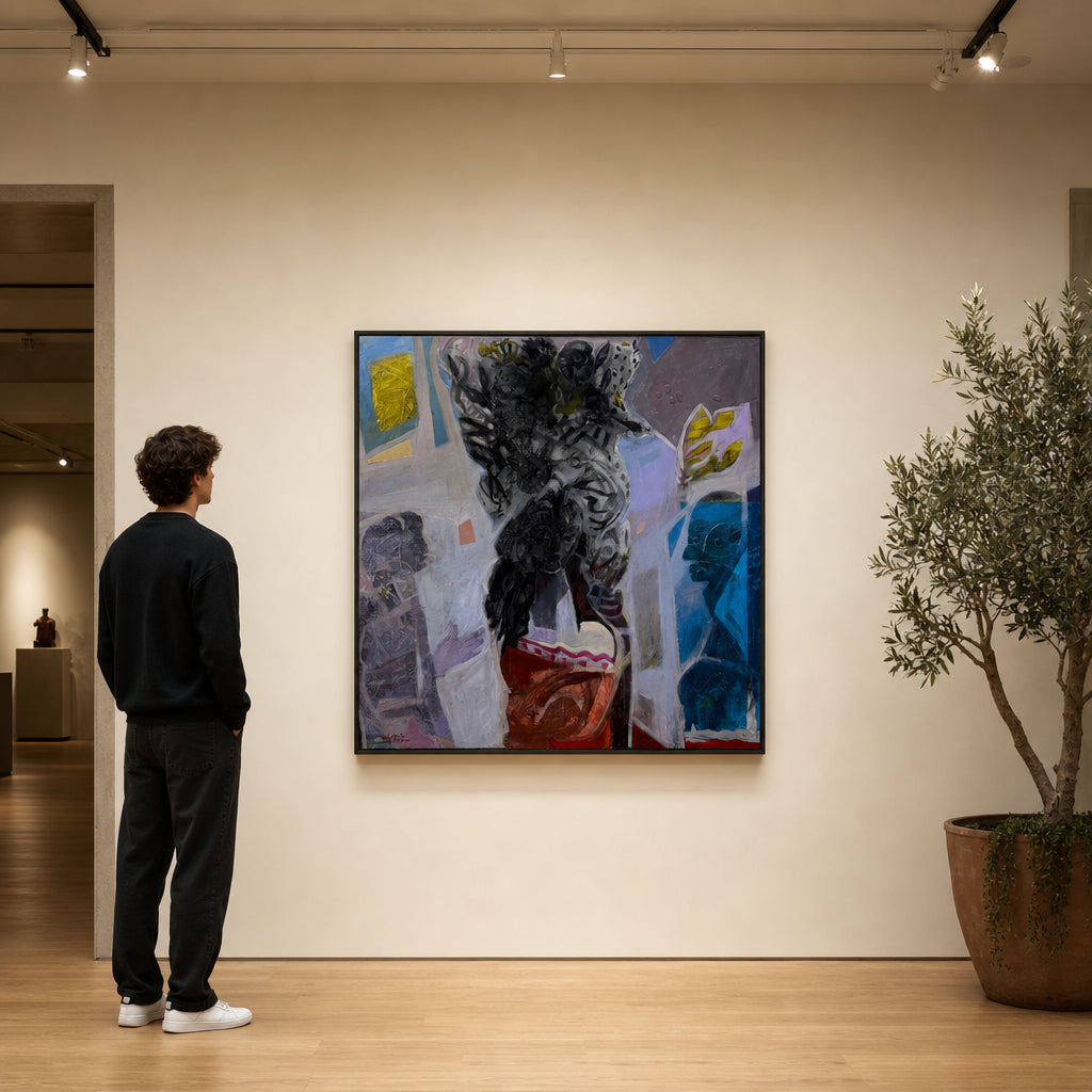 Abstract Figures with Floral Forms - shown to scale