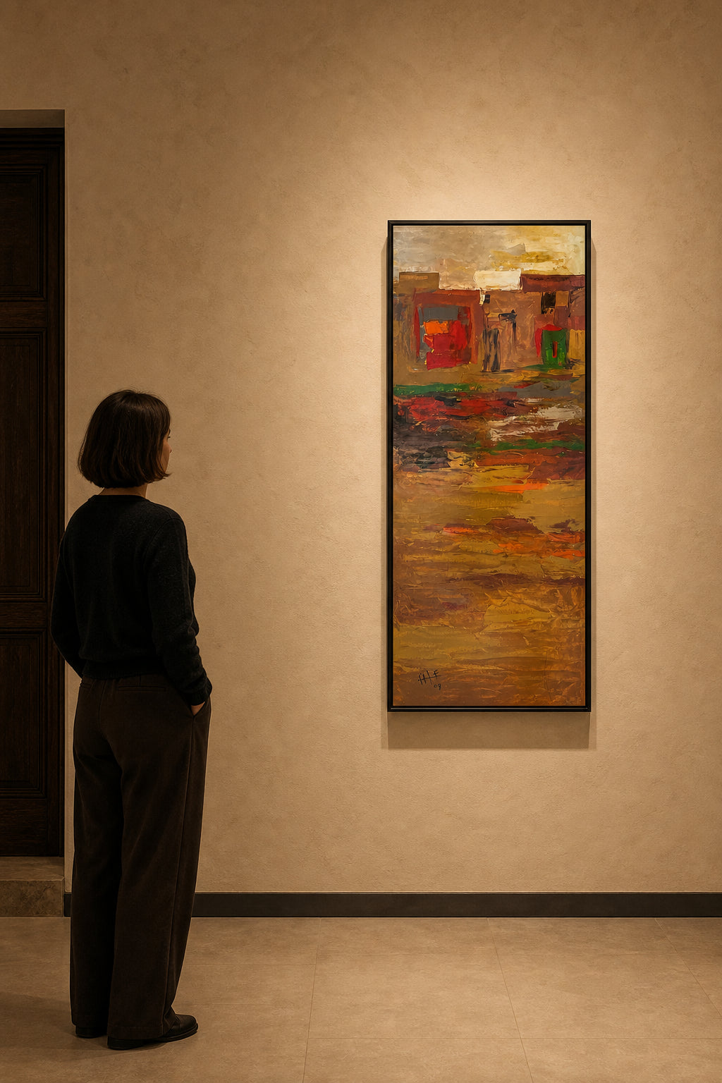 Abstract Urban Street Scene - shown to scale