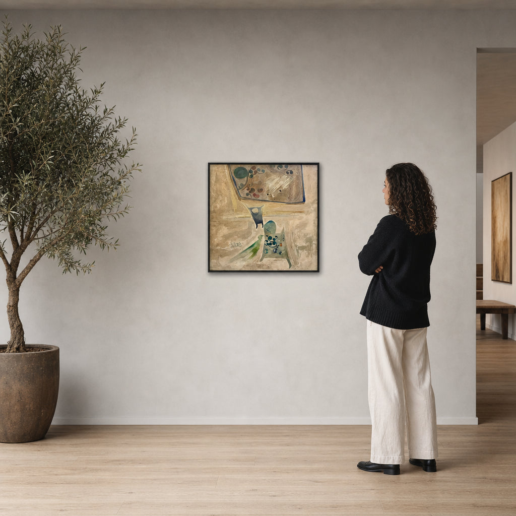Abstract Forms with Arabic Calligraphy - shown to scale