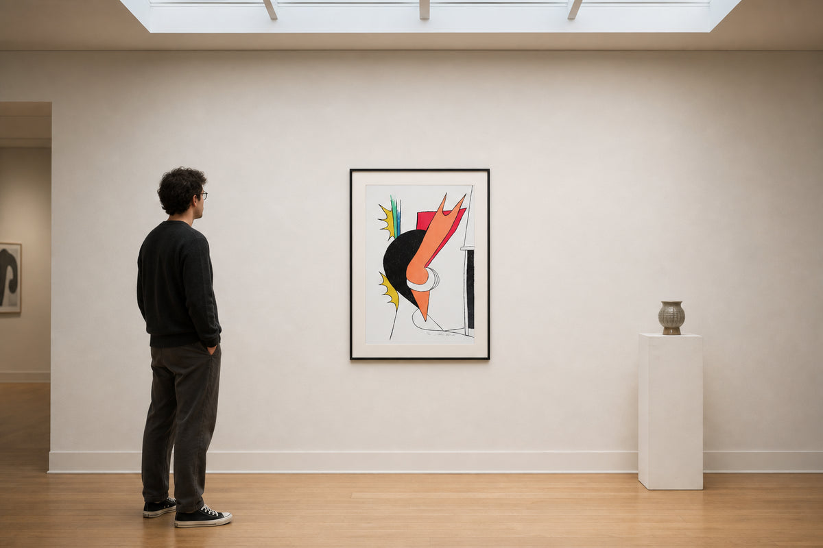 Abstract Figure with Bold Shapes - shown to scale