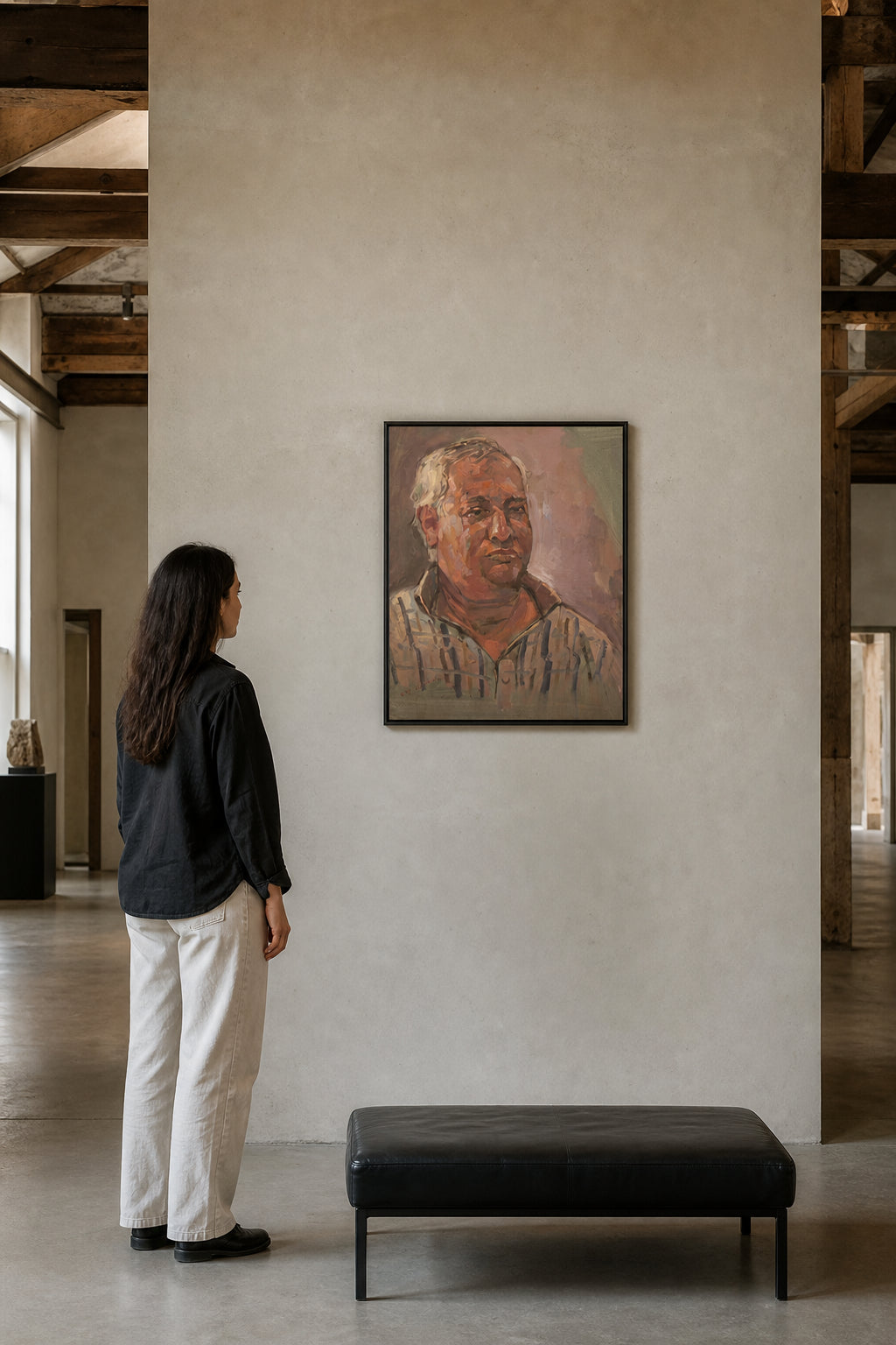 Portrait of an Older Man - shown to scale