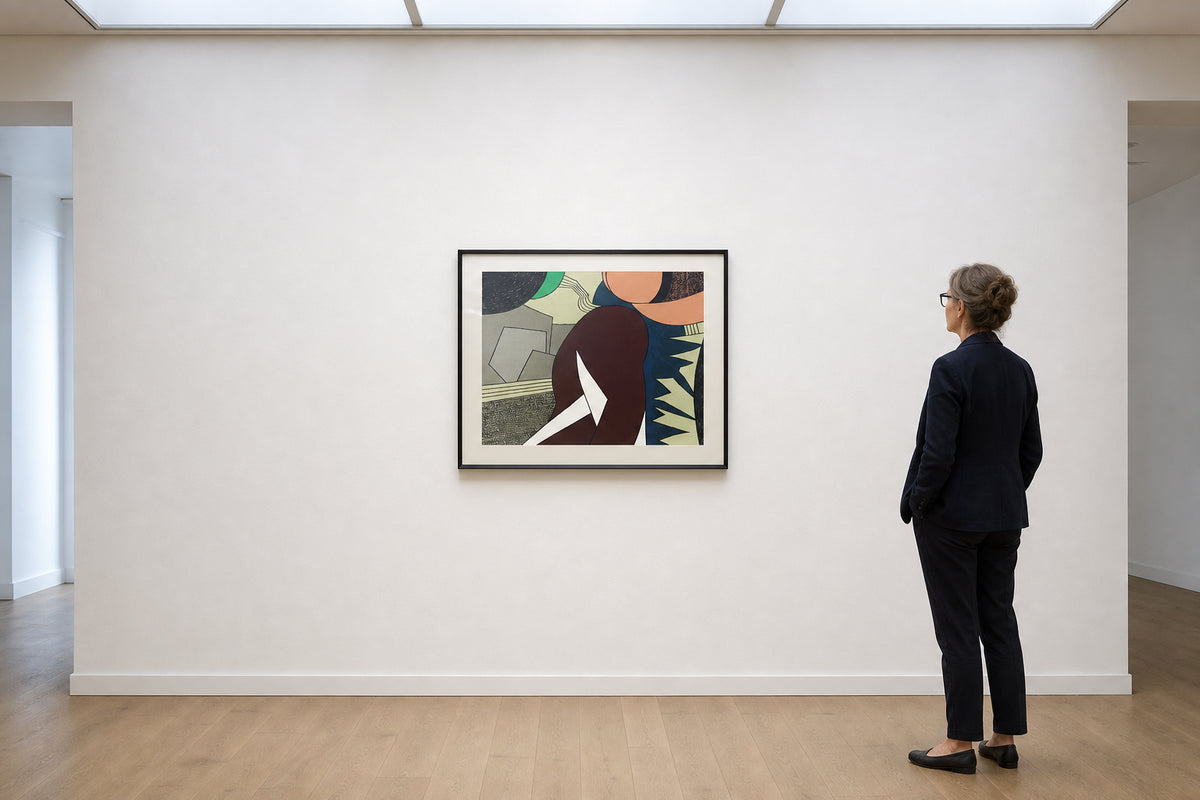 Abstract Figurative Forms in Bold Colours - shown to scale