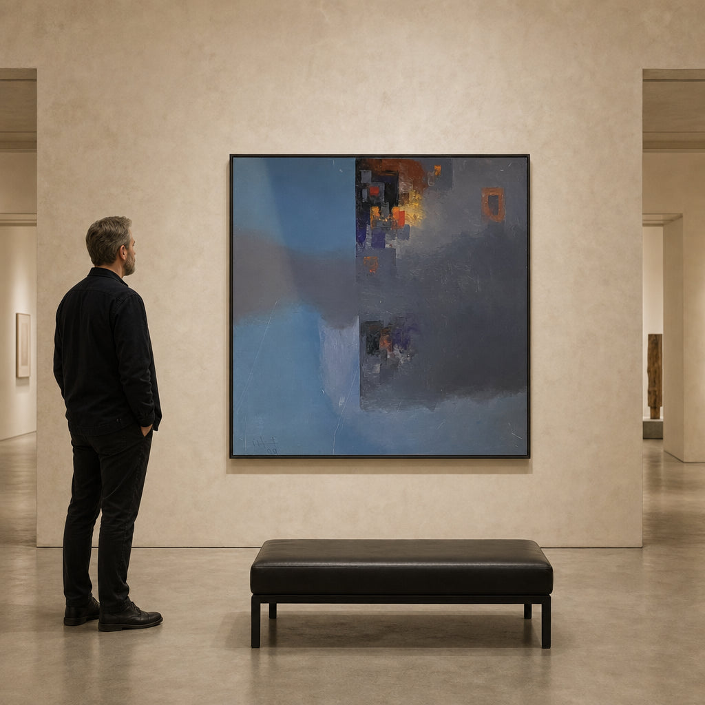 Abstract City Shapes in Mist - shown to scale