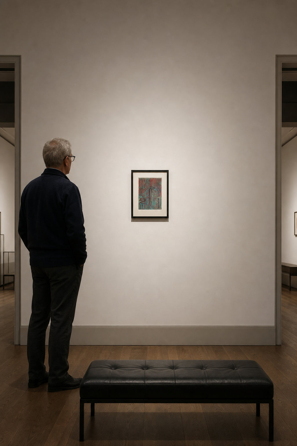 Abstract Figures with Calligraphic Patterns - shown to scale
