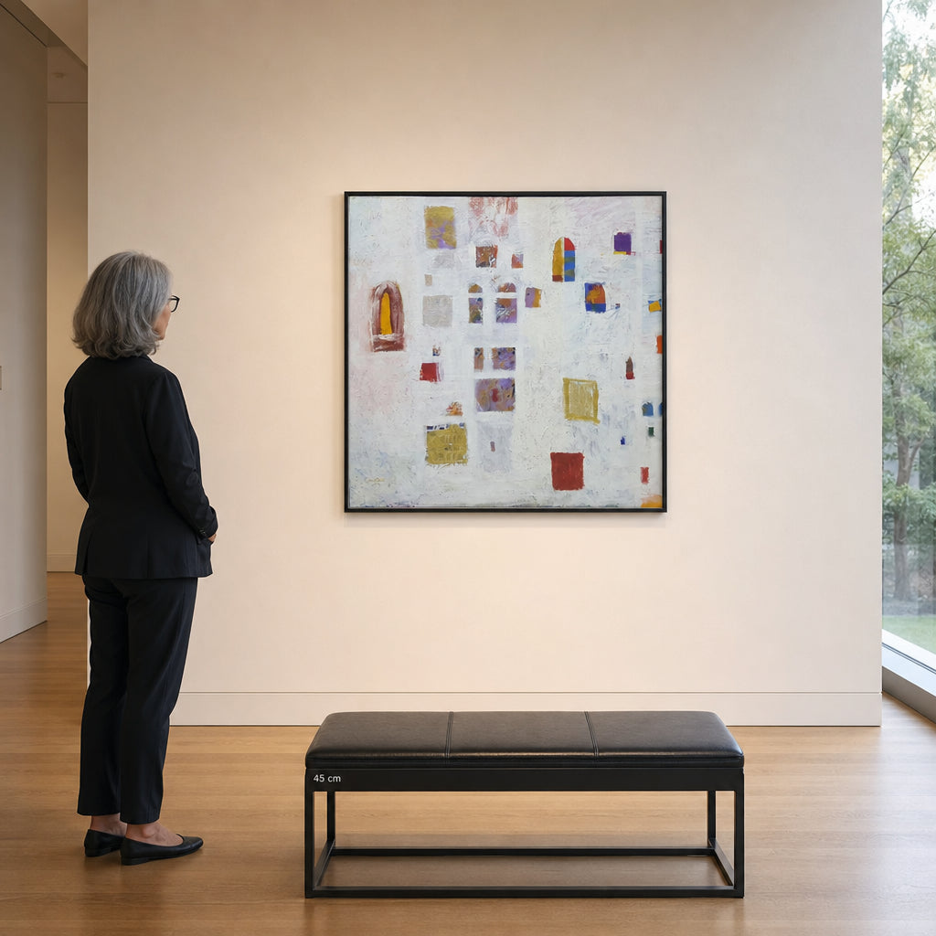 Abstract Windows and Coloured Squares - shown to scale