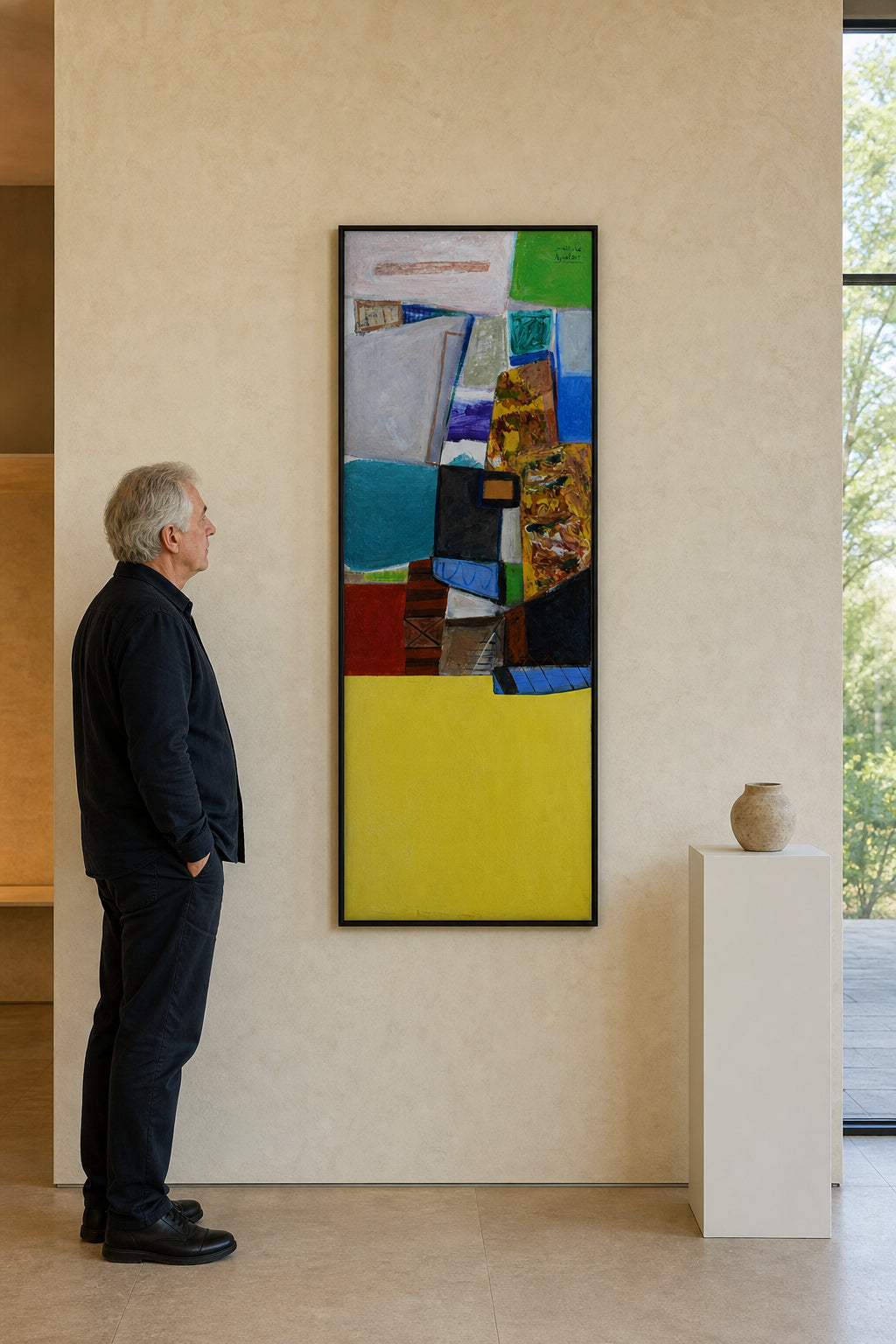 Abstract Geometric Blocks in Bold Colours - shown to scale