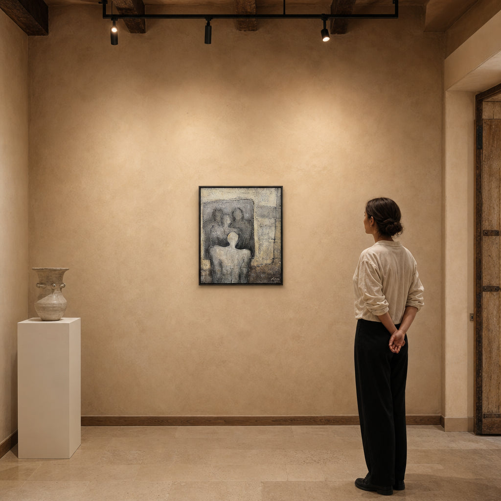 Abstract Figures Gathered Together - shown to scale