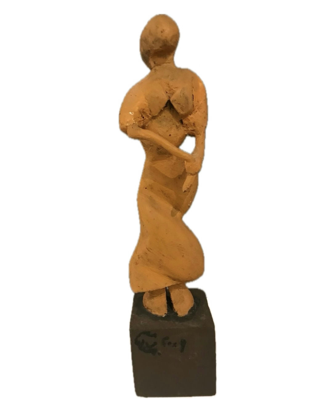 Original Sculptures & Ceramics 'Standing Female Figure Terracotta Sculpture' by Mohammad Bushnaq