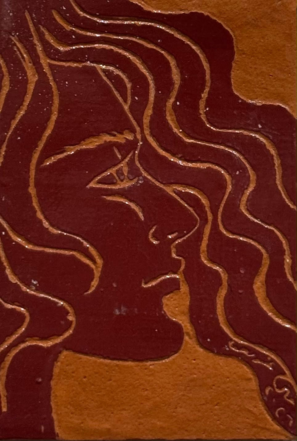 Original Sculptures & Ceramics 'Woman Face with Flowing Hair' by Mona Ghraib