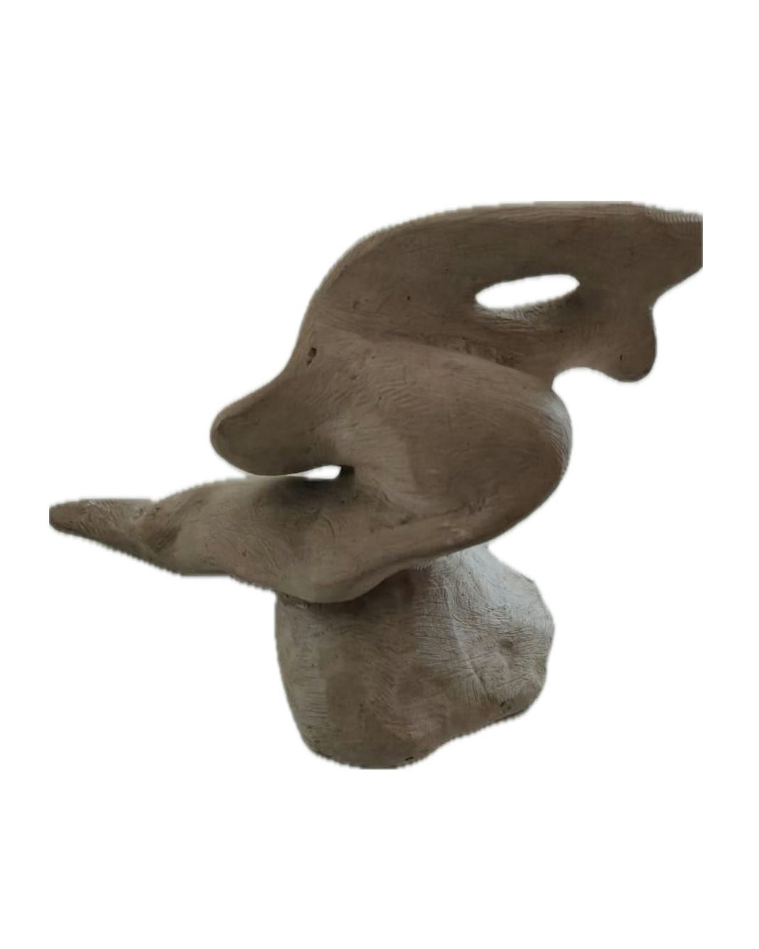 Original Sculptures & Ceramics 'Abstract Organic Form Sculpture' by Mohammad Bushnaq