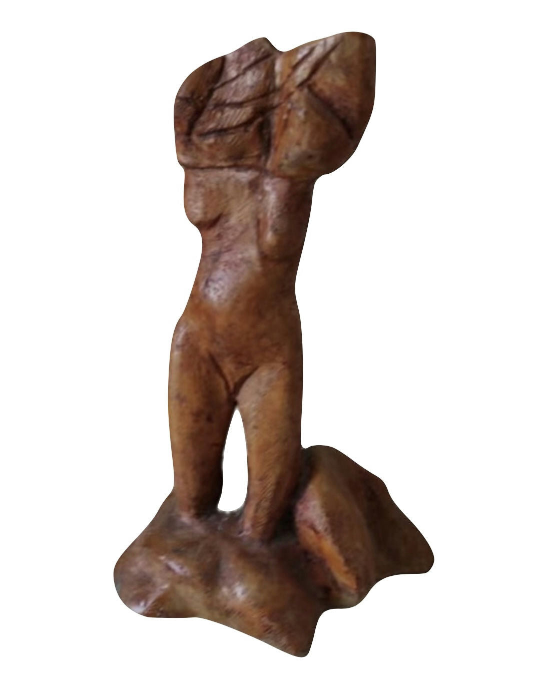 Original Sculptures & Ceramics 'Abstract Female Figure with Leaf Head' by Mohammad Bushnaq