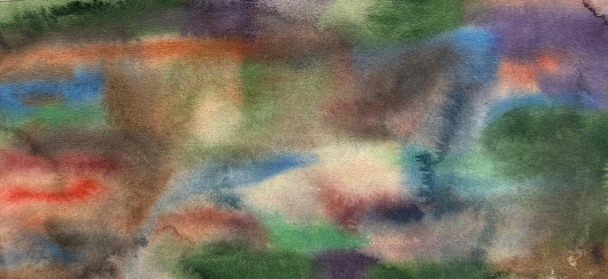 Original Oil 'Abstract Color Field Composition' by Mohammad Bushnaq