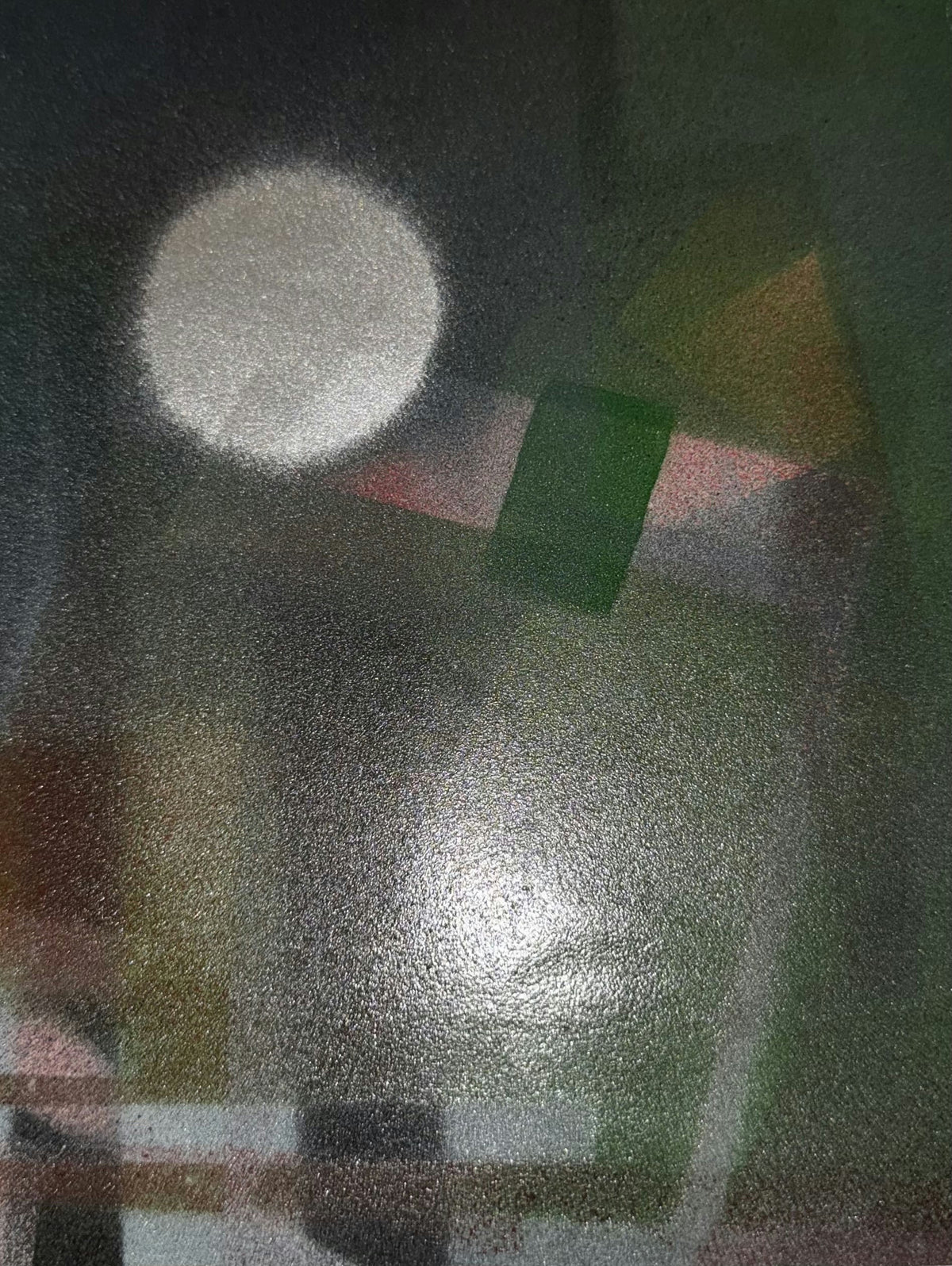Original Mixed media 'Abstract Shapes Moon Dark Background' by Mohammad Bushnaq