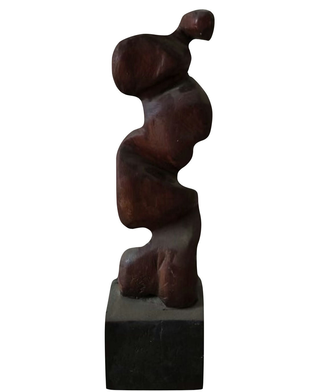 Original Sculptures & Ceramics 'Abstract Human Figure Wood Sculpture' by Mohammad Bushnaq